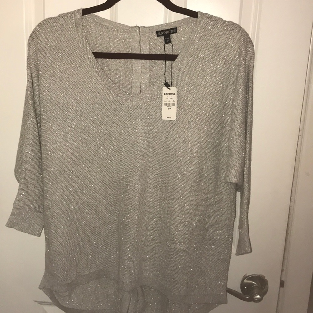 Express NWT zip-back sweater.